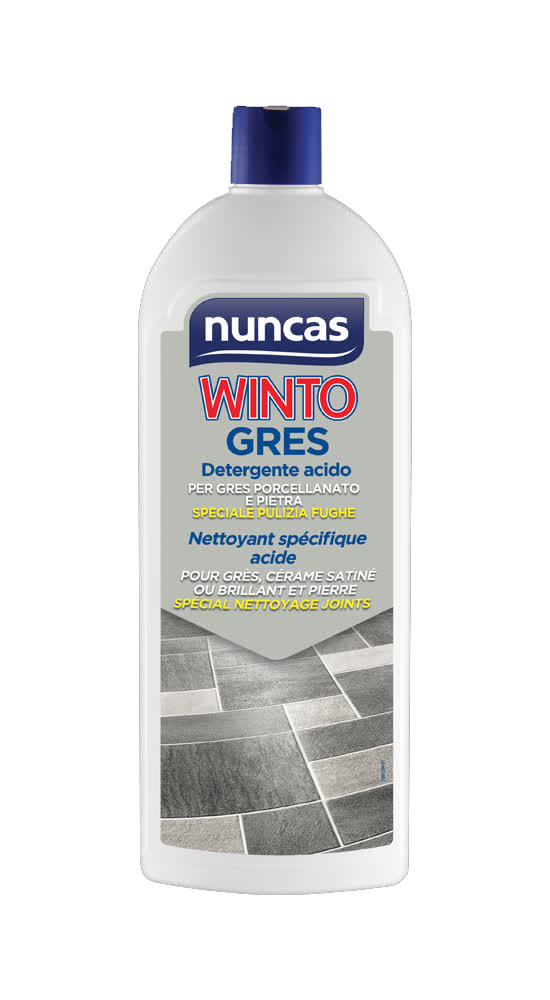 Winto Gres è un detergente per gres porcellanato di pavimenti e