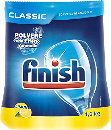 Finish Polvere Classic Detersivo per Lavastoviglie, Limone, 1.6kg