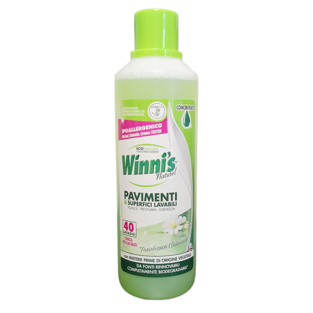 1000ml Winni's Detergente Igienizzante Per Pavimenti Senza